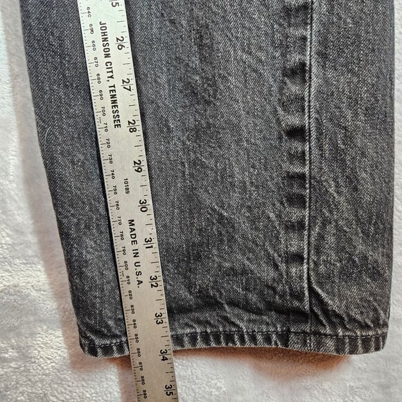 Gap 1969 Mens Straight Fit Denim Jeans 38x36 Black Distressed Wash cotton rugged - Picture 6 of 16